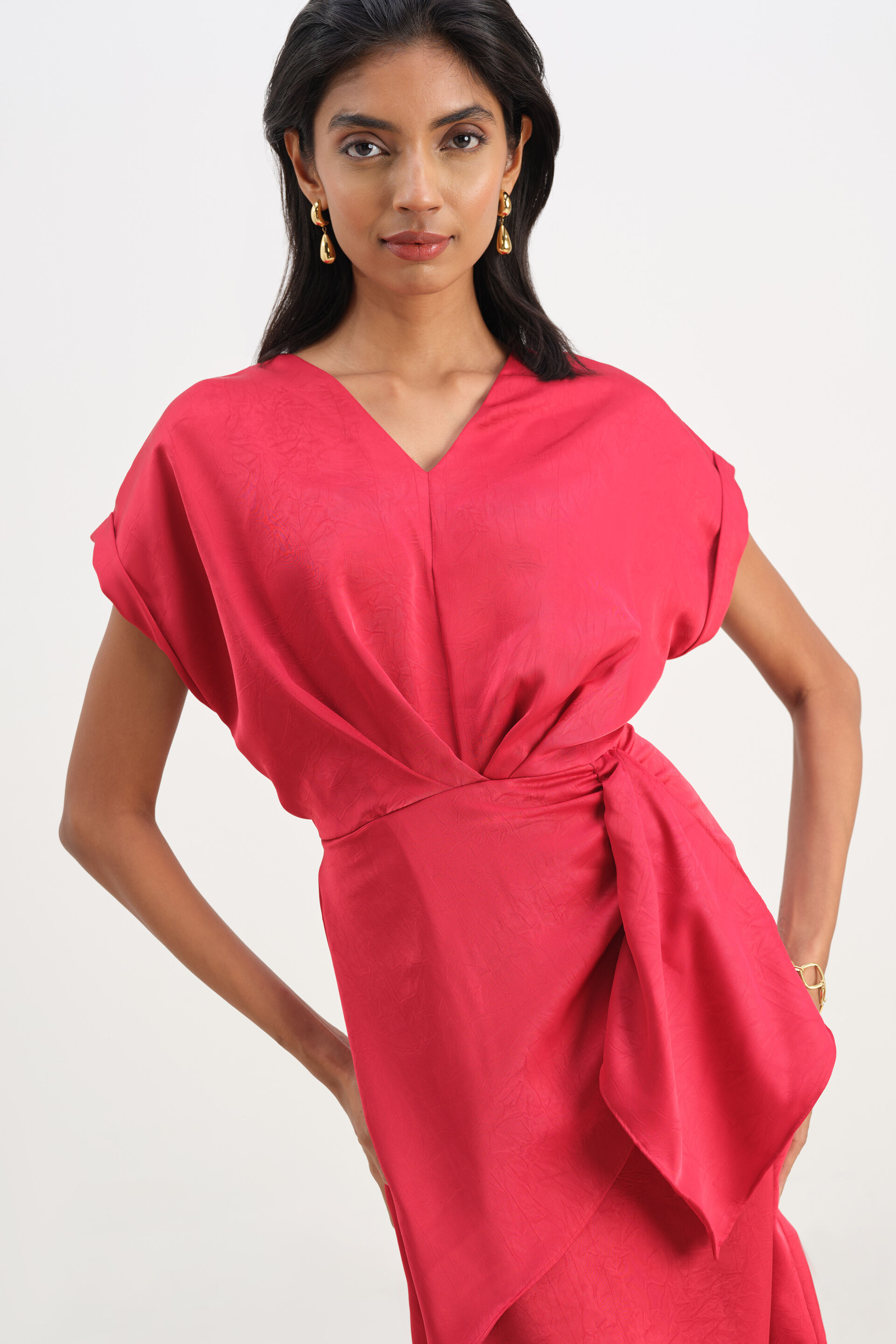 Crimson Affair Dress, Red, image 4